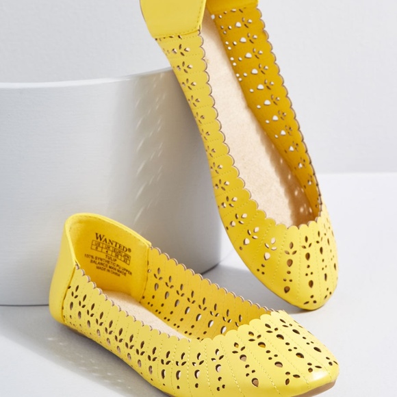Modcloth Garden Tour De Force Flats - Picture 1 of 5